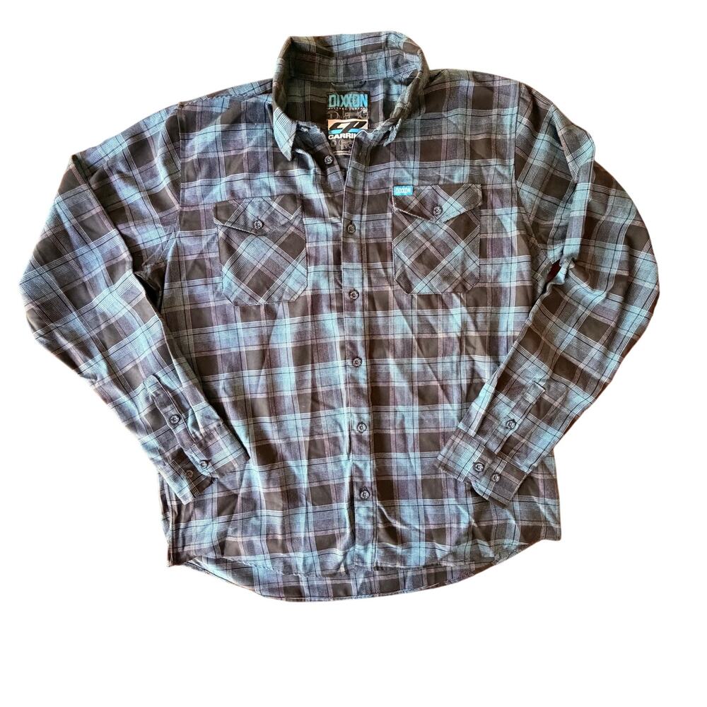 DIXXON Flannel Co The Carrillo Flannel Button Down Green Black Flannel Shirt 2XT